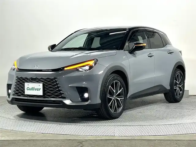 レクサス ＬＢＸ クール 大阪府 2024(令6)年 0.6万km グレー レクサスチームメイト アドバンストパーク 純正9.8incDオーディオ 360カメラ ハーフレザー パワーシート/ヒーター ステアリングヒーター 電動リアゲート レーダーC 衝突軽減ブレーキ レーンアシスト ブラインドSM