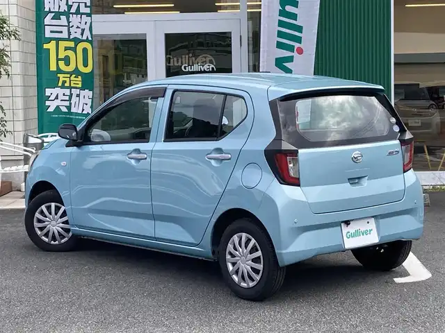 ダイハツ ミラ イース L SAⅢ 愛媛県 2018(平30)年 2万km スカイブルーメタリック 社外ナビ（AVN-R7W)/・CD/DVD/フルセグTV/MSV/バックカメラ/スマートアシスト3/・衝突警報機能/・衝突軽減ブレーキ/・車線逸脱警報機能/・誤発進抑制機能（前後）/・先行車発信お知らせ/・オートハイビーム/リモコンキー/・スペアキー2本/アイドリングストップ/フロアマット