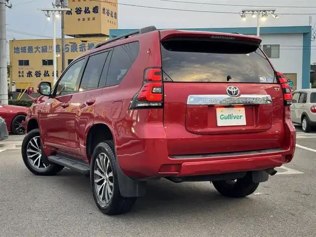 トヨタ ランドクルーザー プラド TX Lパッケージ 愛媛県 2019(令1)年 6.7万km レッドマイカメタリック トヨタセーフティセンス/プッシュスタート/純正ナビ/バックカメラ/ETC/クルーズコントロール/ドライブレコーダー/シートヒーター/パワーシート/コーナーセンサー/横滑り防止装置/レーンキープアシスト/オートライト/オートマチックハイビーム
