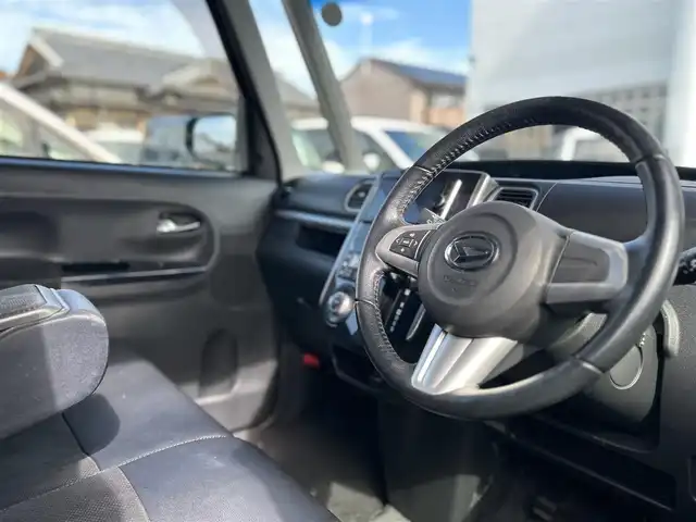 ダイハツ タント カスタム RS トップED SAⅡ 宮崎県 2016(平28)年 11.7万km ブラックマイカメタリック /ナビ(CN-RX02WD)//TV/CD/DVD/Bluetooth//バックカメラ//両側パワースライドドア//ETC//ハーフレザーシート//純正フロアマット//純正アルミホイール//ドアバイザー