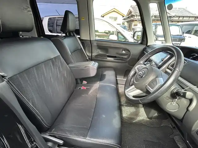 ダイハツ タント カスタム RS トップED SAⅡ 宮崎県 2016(平28)年 11.7万km ブラックマイカメタリック /ナビ(CN-RX02WD)//TV/CD/DVD/Bluetooth//バックカメラ//両側パワースライドドア//ETC//ハーフレザーシート//純正フロアマット//純正アルミホイール//ドアバイザー