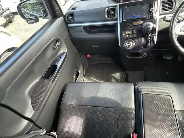 ダイハツ タント カスタム RS トップED SAⅡ 宮崎県 2016(平28)年 11.7万km ブラックマイカメタリック /ナビ(CN-RX02WD)//TV/CD/DVD/Bluetooth//バックカメラ//両側パワースライドドア//ETC//ハーフレザーシート//純正フロアマット//純正アルミホイール//ドアバイザー