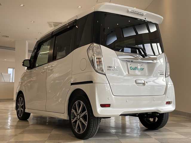 日産 デイズ ルークス ハイウェイスター Gターボ 福井県 2019(令1)年 1.7万km ホワイトパール イクリプス7インチSDナビ/フルセグTV/DVD/CD/BT/SD/アラウンドビューモニター/エマージェンシーブレーキ/踏み間違い衝突防止アシスト/車線逸脱警報/ハイビームアシスト/クルーズコントロール/ETC/前後ドライブレコーダー/両側パワースライドドア/シートヒーター/オートライト/LEDヘッドライト/純正15インチアルミホイール/社外フロアマット/プッシュスタート/スマートキー×2