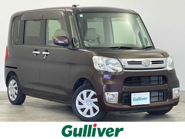 ダイハツ タント X ターボ 群馬県 2015(平27)年 2.5万km プラムブラウンクリスタルマイカ 純正７インチナビ　バックカメラ　片側パワースライドドア　オートライト　ヘッドライトレベライザー　ベンチシート　ステアリングリモコン　純正フロアマット　スマートキー　盗難防止装置　ＡＢＳ　禁煙車