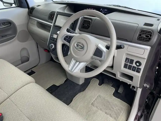 ダイハツ タント X ターボ 群馬県 2015(平27)年 2.5万km プラムブラウンクリスタルマイカ 純正７インチナビ　バックカメラ　片側パワースライドドア　オートライト　ヘッドライトレベライザー　ベンチシート　ステアリングリモコン　純正フロアマット　スマートキー　盗難防止装置　ＡＢＳ　禁煙車