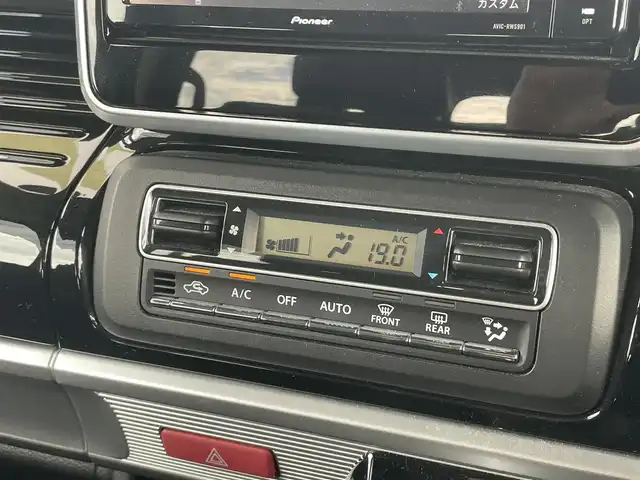 スズキ スペーシア カスタム HYBRID XS ターボ 奈良県 2019(平31)年 1.6万km ブルーイッシュブラックパール3 セーフティサポート/・衝突軽減ブレーキ/レーンキープアシスト/・誤発進抑制/誤後進抑制/・先行車発進お知らせ/ふらつき警告/・コーナーセンサー(後)/後退時ブレーキサポート/・ハイビームアシスト/純正メモリナビ(AVIC-RWS901)/・フルセグ/BT/DVD/CD/USB/全方位カメラ/ステアリングスイッチ/パドルシフト/ヘッドアップディスプレイ/ETC/両側パワースライドドア/LEDヘッドライト/オートライト/フォグライト/スマートキー/プッシュスタート/純正フロアマット/純正15インチAW