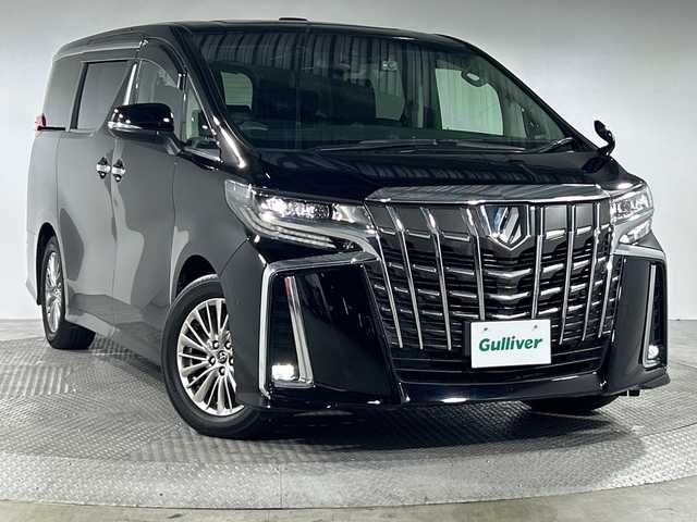 トヨタ アルファード S Cパッケージ 神奈川県 2018(平30)年 4.1万km ブラック トヨタセーフティセンス/純正メーカーオプションナビ/・BT/フルセグTV/CD/DVD/SD/BD/USB/純正フリップダウンモニター/ツインムーンルーフ/JBLプレミアムサウンド/パーキングアシスト/ブラインドスポットモニター/レザー調シート/パワーシート(D/N/二)/メモリシート(D)/シートヒーター(D/N)/ベンチレーション(D/N)/MTモード/電動サイドブレーキ/オートブレーキホールド/三眼LEDヘッドライト/フォグランプ/ウッドコンビステアリング/ステアリングスイッチ/Autoライト/ステアリングヒーター/ビルトインETC2.0/前後ドライブレコーダー/パワーバックドア/自動防眩ミラー/電動格納ミラー/ウィンカーミラー/シーケンシャルウィンカー/純正フロアマット/純正アルミホイール/純正ドアバイザー