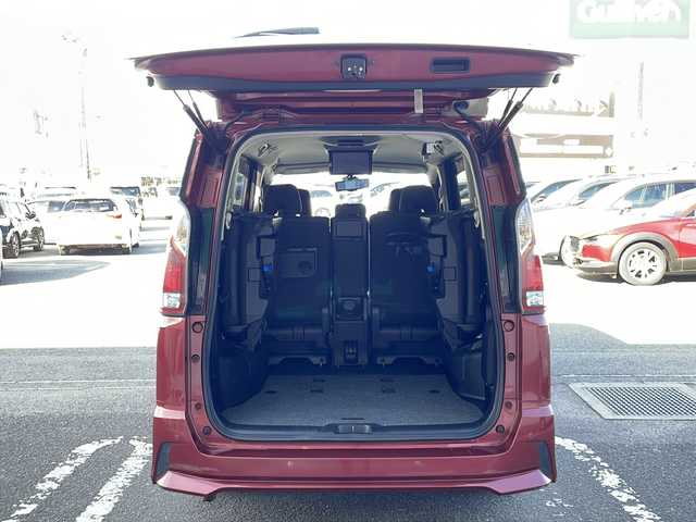 日産 セレナ ハイウェイスター Vセレクション 徳島県 2017(平29)年 4.6万km マルーンレッド 純正9型SDナビ　MM516D-L/（ラジオ/フルセグ/DISC/BT/SD/iPod）/11型フリップダウンモニター/全方位カメラ/プロパイロット/追従式クルーズコントロール/デジタルインナーミラー/駐車支援/両側電動スライドドア/LEDヘッドライト/オートライト/前後コーナーセンサー/標識検知/エマージェンシーブレーキ/純正16インチアルミホイール/アイドリングストップ/スマートキー