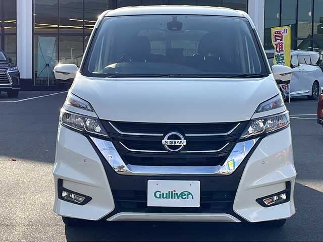 日産 セレナ ハイウェイスター 長野県 2017(平29)年 3.6万km ブリリアントホワイトパール 禁煙車/純正9インチナビ/【MM516D-L】/(CD/DVD/BD/フルセグTV/Bluetooth)/・インテリジェントエマージェンシーブレーキ/・標識検知機能/・車線逸脱警報/・フロント・バックソナー/・ふらつき警報/インテリジェントアラウンドビューモニター/純正フリップダウンモニター/ビルトインETC/ハンズフリー両側電動スライドドア/ドライブレコーダー/革巻きステアリング/クルーズコントロール/ステアリングスイッチ/レザー調シートカバー/オートライト/スマートキー/Pスタート/電動格納ミラー/純正16インチAW/純正フロアマット/ドアバイザー