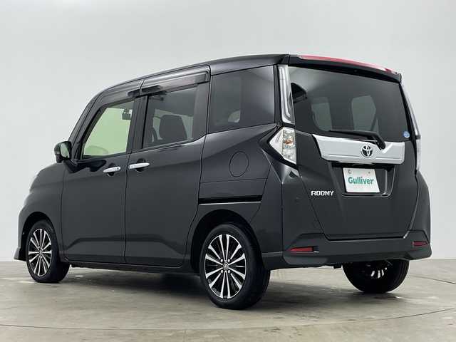 トヨタ ルーミー カスタムG－T 鹿児島県 2021(令3)年 0.3万km ブラックマイカメタリック スマートアシスト/純正SDナビ(BT/AM/FM/フルセグTV)/NSZT-Y68T/両側パワースライドドア/ワンオーナー/レーダークルーズコントロール/バックカメラ/全方位カメラ/前後ドライブレコーダー/前後コーナーセンサー/レーンキープアシスト/オートマチックハイビーム/電動パーキングブレーキ/オートホールド/ビルトインETC/革巻きステアリング/ステアリングスイッチ/純正フロアマット/純正15インチアルミホイール/保証書/取扱説明書
