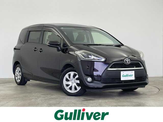 トヨタ シエンタ G クエロ 群馬県 2018(平30)年 6.1万km クールボルドーガラスフレーク 衝突被害軽減ブレーキ　純正７インチナビ　バックカメラ　両側パワースライドドア　ＬＥＤライト　ＡＨＢ　ハーフレザーシート　ステアリングリモコン　レーンディパーチャーアラート　スマートキー　ＥＴＣ　禁煙車