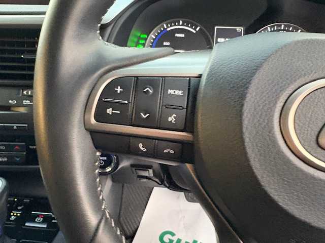 レクサス ＲＸ 450h ブラックシークエンス 大阪府 2019(平31)年 3.9万km グラファイトブラックガラスフレーク 純正１２．３型ナビ　/バック／サイドカメラ　/フルセグ/ＢＳＭ　/レクサスセーフティシステム＋　/黒革シート　/三眼ＬＥＤヘッドライト　/ルーフレール　/電動リアゲート　/パワーシート　/シートヒーター/シートエアコン/ＥＴＣ２．０　/純正20インチアルミホイール/スマートキー　/カードキー