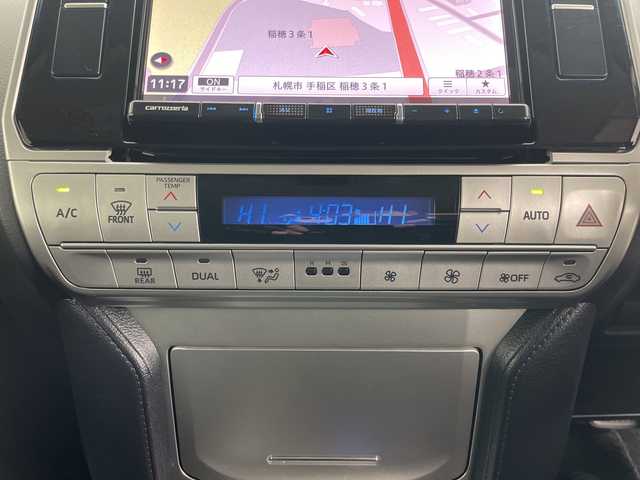 トヨタ ランドクルーザー プラド TX 道央・札幌 2021(令3)年 4.1万km ブラック ・4WD/・社外8インチナビ&TV&BT&CD&DVD/・バックカメラ/・トヨタセーフティセンス/・アダプティブクルーズコントロール/・ドアミラーヒーター/・ルーフレール/・社外前後ドライブレコーダー/・社外ETC/・LEDヘッドライト/・オートマチックハイビーム/・オートライト