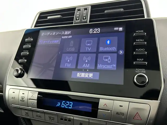 トヨタ ランドクルーザー プラド TX Lパッケージ マットブラED 千葉県 2023(令5)年 3.3万km ホワイトパールクリスタルシャイン 禁煙車/4WD/ディーゼル/サンルーフ　/トヨタセーフティーセンス/・プリクラッシュセーフティ/・レーンディパーチャーアラート/・レーダークルーズコントロール/・オートマチックハイビーム/・ロードサインアシスト/純正９型ディスプレイオーディオ/CD/フルセグTVBluetooth/フルセグTV/全周囲カメラ/ブラインドスポットモニター/パワーシート/前席シートヒーター/ベンチレーション/ビルトインETC/デジタルインナーミラー/純正１８インチアルミホイール/純正フロアマット/スマートキー/プッシュスタート