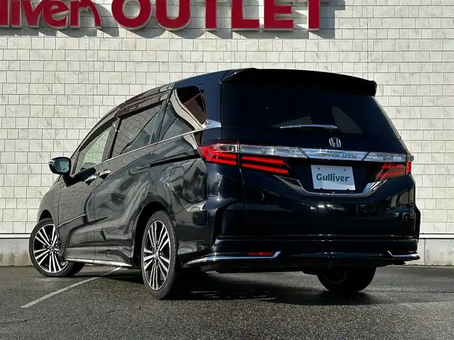 ホンダ オデッセイ アブソルート EX 富山県 2014(平26)年 6.8万km プレミアムヴィーナスブラックP 純正インターナビ/フルセグテレビ/Bluetooth/HDMI/フルップダウンモニター/パーキングアシスト/ブラインドスポットモニター/マルチビューカメラ/パワーシート/パドルシフト/クルーズコントロール/ハーフレザーシート/CMBS/アイドリングストップ/スマートキー/オートライト/オートエアコン/ETC