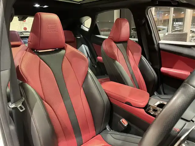 レクサス ＮＸ 350 Fスポーツ 道央・札幌 2023(令5)年 2.7万km ホワイトノーヴァガラスフレーク パノラマルーフ/マークレビンソンプレミアムサウンド/三眼フルLEDヘッドランプ/＋AHS/＋ヘッドランプクリーナー/＋LEDコーナリングランプ/Fスポーツ専用オレンジブレーキキャリパー/TRDフロントスポイラー/RS-Rダウンサス/純正ドライブレコーダー/Fスポーツ専用本革スポーツシート/シートヒーター/シートベンチレーション/ステアリングヒーター/LexusSafetySystem＋/パノラミックビューモニター/おくだけ充電/ヘッドアップディスプレイ/パワーテールゲート