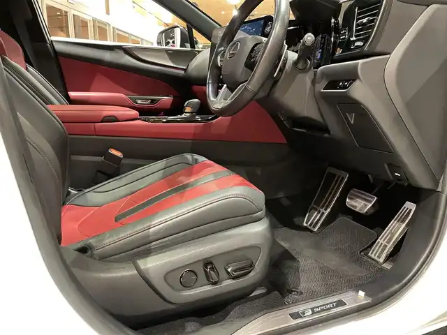 レクサス ＮＸ 350 Fスポーツ 道央・札幌 2023(令5)年 2.7万km ホワイトノーヴァガラスフレーク パノラマルーフ/マークレビンソンプレミアムサウンド/三眼フルLEDヘッドランプ/＋AHS/＋ヘッドランプクリーナー/＋LEDコーナリングランプ/Fスポーツ専用オレンジブレーキキャリパー/TRDフロントスポイラー/RS-Rダウンサス/純正ドライブレコーダー/Fスポーツ専用本革スポーツシート/シートヒーター/シートベンチレーション/ステアリングヒーター/LexusSafetySystem＋/パノラミックビューモニター/おくだけ充電/ヘッドアップディスプレイ/パワーテールゲート