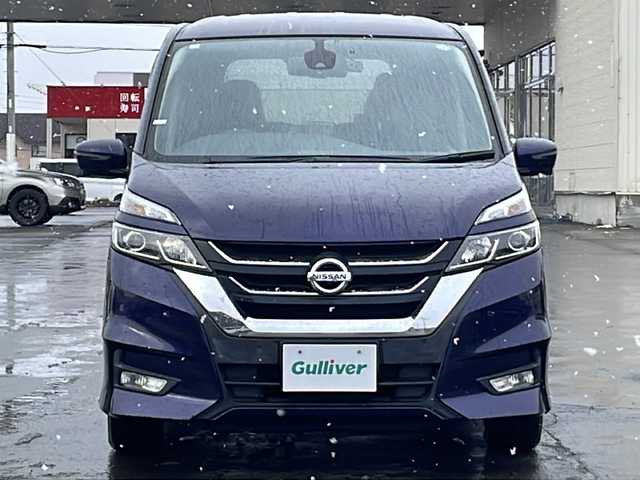 日産 セレナ ハイウェイスター 道北・旭川 2016(平28)年 4万km アズライトブルー /4WD//禁煙車//純正SDナビ//CD/DVD/SD/MSV/USB/AUX/BT/フルセグ//アラウンドビューモニター//後席モニター//パーキングアシスト//プロパイロット//エマージェンシーブレーキ//レーダークルーズコントロール//レーンキープアシスト//ハンドル支援//コーナーセンサー//アイドリングストップ//ハンズフリー左パワースライドドア//オートライト//ＬＥＤヘッドライト//フォグライト//ＥＴＣ//ドライブレコーダー//サンシェード//フロアマット//ドアバイザー