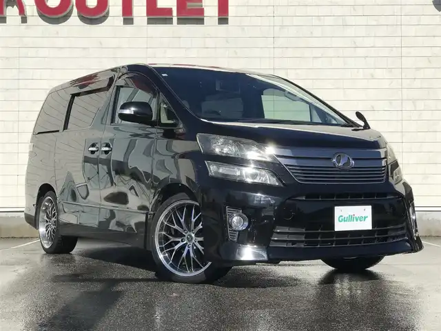 トヨタ ヴェルファイア 2．4Z 富山県 2012(平24)年 5.9万km ブラック ツインサンルーフ/フリップダウンモニター/純正ナビ/フルセグTV/バックカメラ/ドライブレコーダー/コーナーセンサー/両側パワースライドドア/ステアリングスイッチ/プッシュスタート/スマートキー/オートライト/ETC