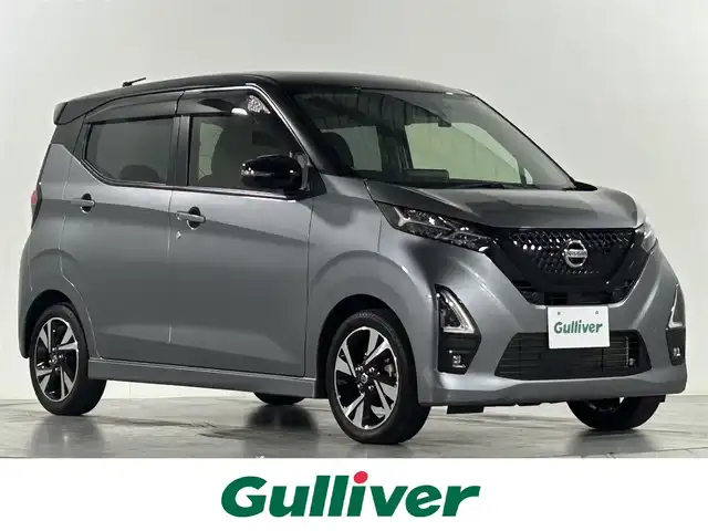 日産 デイズ ハイウェイスターG ターボ 佐賀県 2020(令2)年 3.9万km チタニウムグレーメタリック 純正9インチナビ/フルセグTV/DVD/CD/Bluetooth/全方位カメラ/衝突被害軽減システム/車線逸脱警報/先行車発信お知らせ告知機能/ロードサインアシスト/クリアランスソナー/オートライト/オートマチックハイビーム/LEDヘッドライト/LEDフォグライト/前後ドライブレコーダー/ETC/ハーフレザーシート/ISOFIX対応/純正フロアマット/純正15インチアルミホイール/スマートキー/スペアキー×１/ドアバイザー