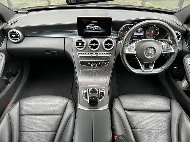 メルセデス・ベンツ Ｃ１８０ アバンギャルド AMGライン 石川県 2014(平26)年 4.9万km 黒 純正ナビ/フルセグTV/バックカメラ/ETC/アダプティブクルーズコントロール/パワーシート/アンチロック・ブレーキ・システム/衝突被害軽減システム/横滑り防止装置/前後コーナーセンサー/レーンキープアシスト/パーキングアシスト/盗難防止装置/オートマチックハイビーム/LEDヘッドライ/純正アルミホイール/スマートキー