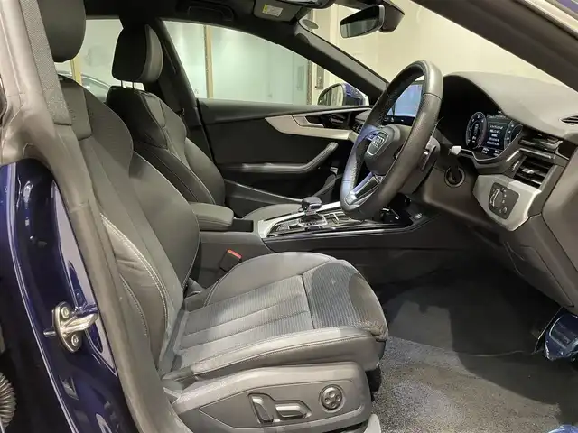 アウディ アウディ Ａ５ SB 40TDIクワトロ Sライン 愛知県 2022(令4)年 3.7万km 紺Ｍ Ｈ＆Ｒダウンサス　/バーチャルコクピット　/ハーフレザー　/シートヒーター　/ＭＭＩナビゲーション　/Ｂｌｕｅｔｏｏｔｈ　/３６０度カメラ　/ＡｐｐｌｅＣａｒＰｌａｙ/ＡｎｄｒｏｉｄＡｕｔｏ　/フルセグＴＶ　/ACC　/LKA　/BSM /ETC２．０/パワーバックドア/プッシュスタート/ウィンカーミラー/アイドリングストップ