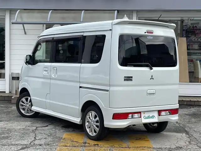 三菱 タウンボックス G 神奈川県 2018(平30)年 4.8万km パールホワイト 純正メモリナビ/　（CD・DVD・Bluetooth）/左側パワースライドドア/e-Assist/・衝突被害軽減ブレーキ/・リヤパーキングセンサー/キセノンライト/前方ドライブレコーダー/スマートキー/純正14インチAW/保証書/取扱説明書