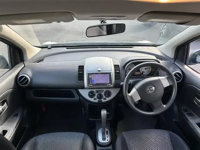 日産 ノート 15X SV 静岡県 2011(平23)年 13.3万km スチールブルー 社外ナビ/電動格納ミラー/ヘッドライトレベライザー/