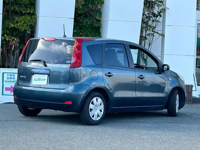 日産 ノート 15X SV 静岡県 2011(平23)年 13.3万km スチールブルー 社外ナビ/電動格納ミラー/ヘッドライトレベライザー/