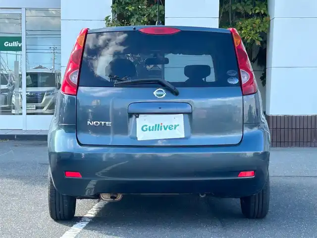 日産 ノート 15X SV 静岡県 2011(平23)年 13.3万km スチールブルー 社外ナビ/電動格納ミラー/ヘッドライトレベライザー/