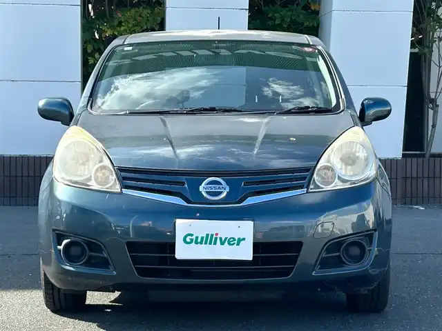 日産 ノート 15X SV 静岡県 2011(平23)年 13.3万km スチールブルー 社外ナビ/電動格納ミラー/ヘッドライトレベライザー/