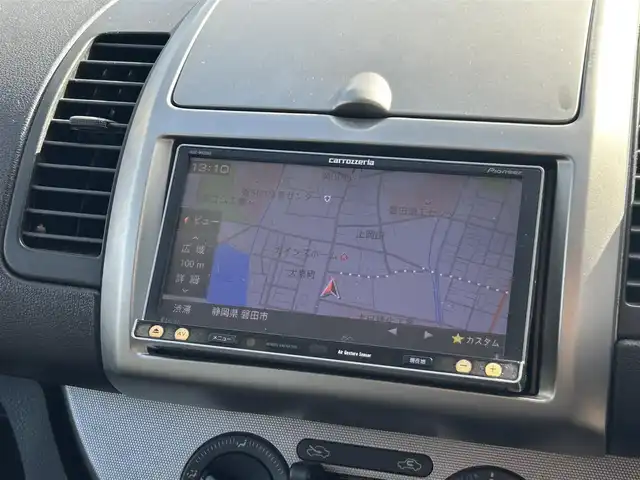 日産 ノート 15X SV 静岡県 2011(平23)年 13.3万km スチールブルー 社外ナビ/電動格納ミラー/ヘッドライトレベライザー/