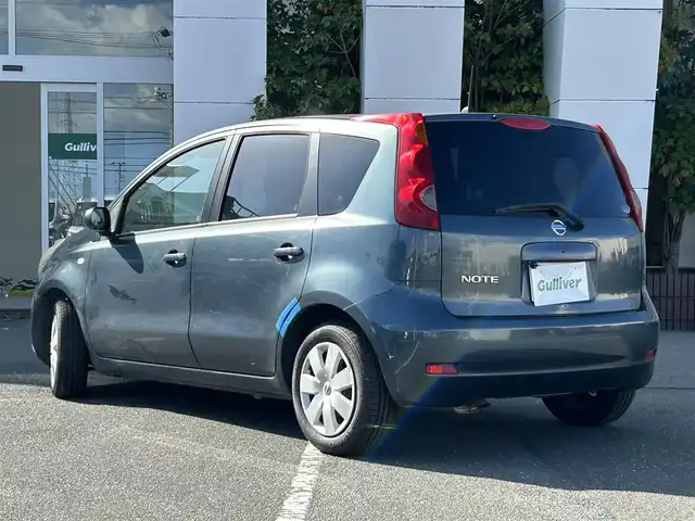 日産 ノート 15X SV 静岡県 2011(平23)年 13.3万km スチールブルー 社外ナビ/電動格納ミラー/ヘッドライトレベライザー/