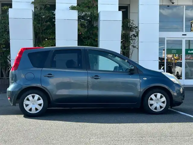 日産 ノート 15X SV 静岡県 2011(平23)年 13.3万km スチールブルー 社外ナビ/電動格納ミラー/ヘッドライトレベライザー/
