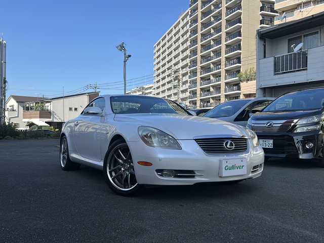 レクサス ＳＣ 430 宮崎県 2007(平19)年 15.2万km ホワイトパールクリスタルシャイン 純正ナビ マークレビンソン 前後ドラレコ ETC クルーズコントロール 赤レザーシート 前席シートヒーター 前席パワーシート ワンセグTV 社外のアルミホイール 前後コーナーセンサー 純正フロアマット オートライト