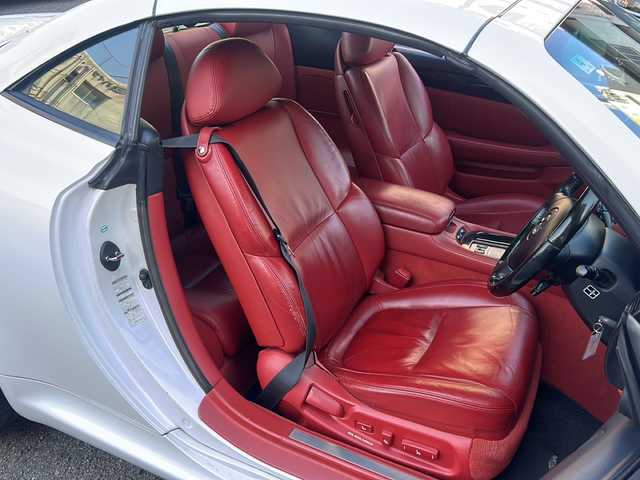 レクサス ＳＣ 430 宮崎県 2007(平19)年 15.2万km ホワイトパールクリスタルシャイン 純正ナビ マークレビンソン 前後ドラレコ ETC クルーズコントロール 赤レザーシート 前席シートヒーター 前席パワーシート ワンセグTV 社外のアルミホイール 前後コーナーセンサー 純正フロアマット オートライト