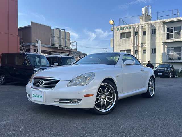 レクサス ＳＣ 430 宮崎県 2007(平19)年 15.2万km ホワイトパールクリスタルシャイン 純正ナビ マークレビンソン 前後ドラレコ ETC クルーズコントロール 赤レザーシート 前席シートヒーター 前席パワーシート ワンセグTV 社外のアルミホイール 前後コーナーセンサー 純正フロアマット オートライト