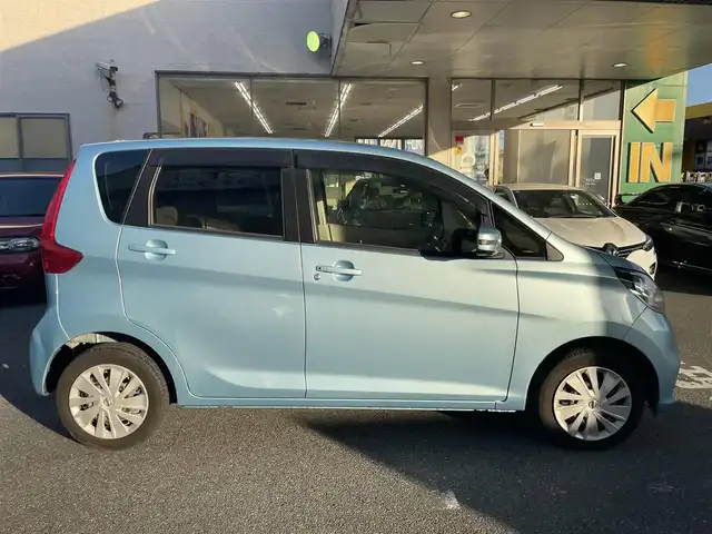 日産 デイズ X 福岡県 2017(平29)年 2.4万km アイスブルー 【ワンオーナー】/登録時距離23843Km/純正メモリナビ/フルセグTV/アラウンドビューモニター/衝突軽減ブレーキ/スマートキーX2/エンジンプッシュスタート/保証書/取扱説明書/スペアキー