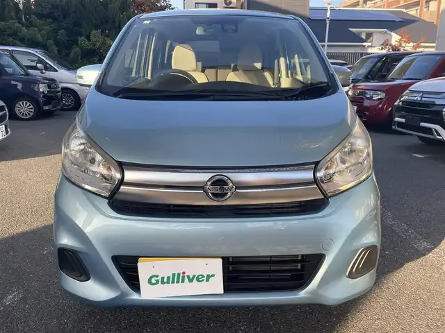 日産 デイズ X 福岡県 2017(平29)年 2.4万km アイスブルー 【ワンオーナー】/登録時距離23843Km/純正メモリナビ/フルセグTV/アラウンドビューモニター/衝突軽減ブレーキ/スマートキーX2/エンジンプッシュスタート/保証書/取扱説明書/スペアキー