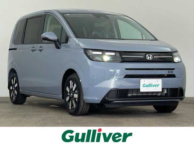 ホンダ フリード AIR EX 千葉県 2025(令7)年 0.1千km ソニックグレーパール 登録済未使用車　/登録時走行距離：4km/純正９型ナビ/AM＆FM＆Bluetooth＆フルセグTV＆AppleCarPlay/ホンダセンシング　/後席クーラー　/レーダークルーズコントロール　/ブラインドスポットモニター　/コーナーセンサー　/電動パーキングブレーキ　/両側電動スライドドア　/シートヒーター/電動格納サイドミラー/後席サンシェード/バックカメラ/アイドリングストップ/ウィンカーミラー/プッシュスタート/ISOFIX/ステアリングスイッチ/USBポート