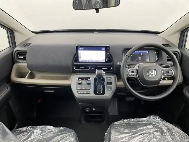 ホンダ フリード AIR EX 埼玉県 2025(令7)年 0.1千km ソニックグレーパール 登録済み未使用車/純正9インチナビ/ホンダセンシング/　Bluetooth　AppleCarPlay　地デジTV/全方位カメラ/両側パワースライドドア/レーダークルーズコントロール/衝突被害軽減ブレーキ/ハーフレザーシート/シートヒーター/リヤエアコン/純正15インチアルミホイール