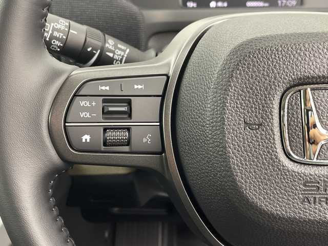 ホンダ フリード AIR EX 群馬県 2025(令7)年 0.1千km メテオロイドグレーメタリック 登録済未使用車　純正9型ナビ　全周囲カメラ　マルチビューカメラシステム　後退出庫サポート　アダプティブクルーズコントロール　両側電動スライドドア　シートヒーター　BSM　LED　衝突被害軽減ブレーキ　禁煙車