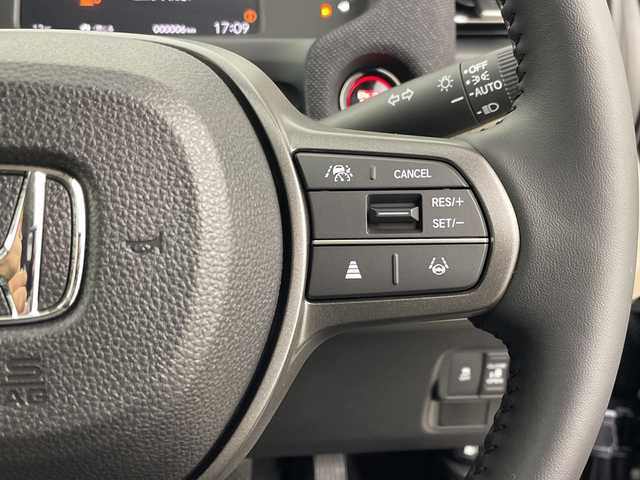 ホンダ フリード AIR EX 群馬県 2025(令7)年 0.1千km メテオロイドグレーメタリック 登録済未使用車　純正9型ナビ　全周囲カメラ　マルチビューカメラシステム　後退出庫サポート　アダプティブクルーズコントロール　両側電動スライドドア　シートヒーター　BSM　LED　衝突被害軽減ブレーキ　禁煙車