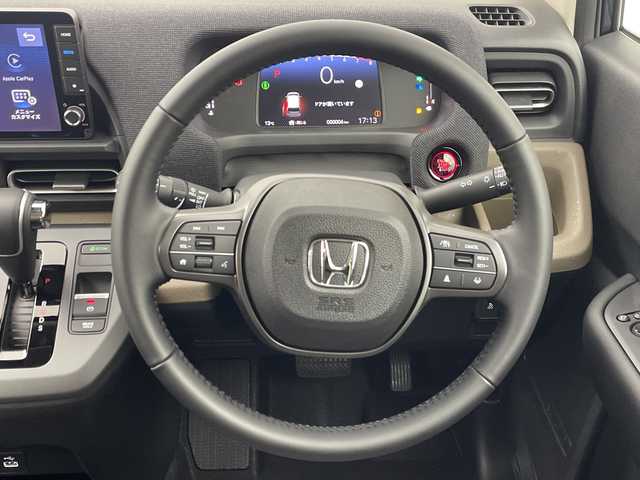 ホンダ フリード AIR EX 群馬県 2025(令7)年 0.1千km メテオロイドグレーメタリック 登録済未使用車　純正9型ナビ　全周囲カメラ　マルチビューカメラシステム　後退出庫サポート　アダプティブクルーズコントロール　両側電動スライドドア　シートヒーター　BSM　LED　衝突被害軽減ブレーキ　禁煙車