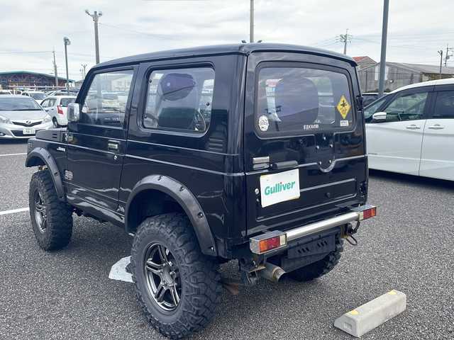 スズキ ジムニー 島根県 1995(平7)年 12.1万km 黒 成約車両につき落札不可/パワーステアリング/リフトアップ/オーバーフェンダー