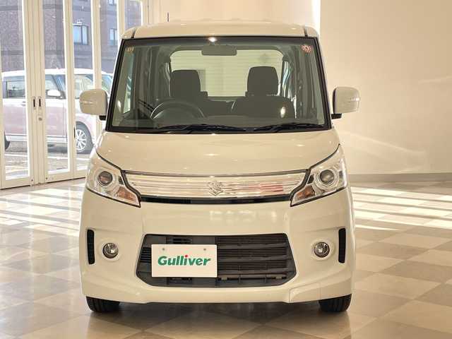 スズキ スペーシア カスタム GS 福井県 2014(平26)年 3.6万km パールホワイト カロッツェリア7インチメモリーナビ/フルセグTV/BT/DVD/CD/SD/ETC(ハローキティ)/オートライト/HIDヘッドライト/盗難防止装置/両側スライドドア/純正14インチアルミホイール/プッシュスタート/スマートキー/スペアキー/純正フロアマット/フォグランプ/純正ドアバイザー
