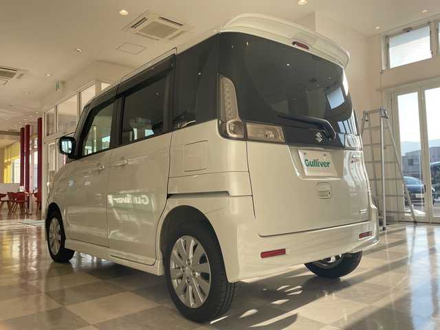 スズキ スペーシア カスタム GS 福井県 2014(平26)年 3.6万km パールホワイト カロッツェリア7インチメモリーナビ/フルセグTV/BT/DVD/CD/SD/ETC(ハローキティ)/オートライト/HIDヘッドライト/盗難防止装置/両側スライドドア/純正14インチアルミホイール/プッシュスタート/スマートキー/スペアキー/純正フロアマット/フォグランプ/純正ドアバイザー
