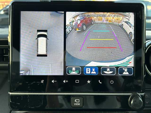 スズキ スペーシア ギア HYBRID XZターボ 愛知県 2022(令4)年 4.4万km デニムブルー ガンメタリック 2トーン /禁煙//純正ナビ/フルセグ/CD/DVD/BT/USB/ACP/AA///全方位カメラ/両側パワースライドドア//レーダークルーズコントロール/レーンキープアシスト//衝突軽減システム/前後誤発進/ふらつき警報//先行者発進告知/HUD/クリアランスソナー//オートリトラウィンカーミラー//シートヒーター//プッシュスタート/スマートキー//LEDヘッドライト/LEDフォグ//オートライト/オートハイビーム//革巻きステアリング/ステアリングスイッチ//パドルシフト//ビルトインETC/アイドリングストップ//横滑り防止システム//前席バニティミラー/ルーフレール//純正14インチAW//純正フロアマット/ドアバイザー//新車時保証書//取扱説明書//スペアスマートキー有