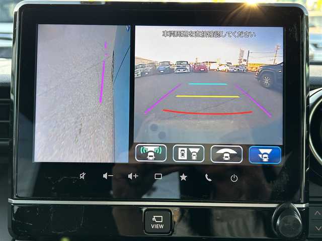 スズキ スペーシア ギア HYBRID XZターボ 愛知県 2022(令4)年 4.4万km デニムブルー ガンメタリック 2トーン /禁煙//純正ナビ/フルセグ/CD/DVD/BT/USB/ACP/AA///全方位カメラ/両側パワースライドドア//レーダークルーズコントロール/レーンキープアシスト//衝突軽減システム/前後誤発進/ふらつき警報//先行者発進告知/HUD/クリアランスソナー//オートリトラウィンカーミラー//シートヒーター//プッシュスタート/スマートキー//LEDヘッドライト/LEDフォグ//オートライト/オートハイビーム//革巻きステアリング/ステアリングスイッチ//パドルシフト//ビルトインETC/アイドリングストップ//横滑り防止システム//前席バニティミラー/ルーフレール//純正14インチAW//純正フロアマット/ドアバイザー//新車時保証書//取扱説明書//スペアスマートキー有