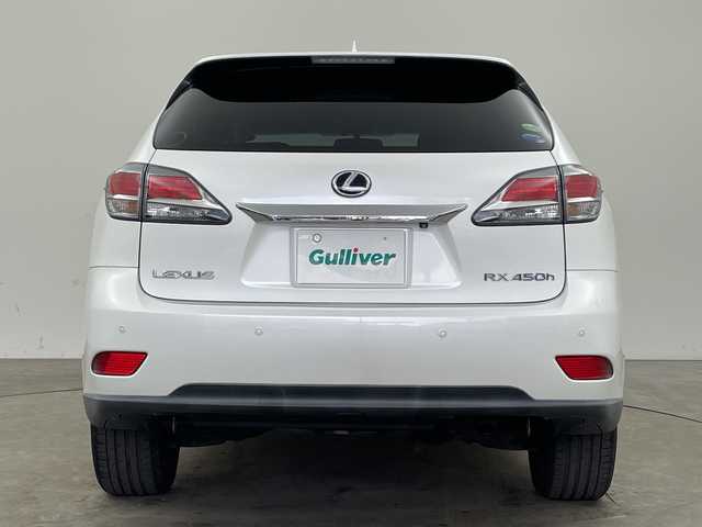 レクサス ＲＸ 450h バージョンL 兵庫県 2012(平24)年 10.9万km ホワイトパールクリスタルシャイン ・4WD/・純正HDDナビ＆フルセグ＆BT＆USB＆DVD/・バックカメラ/・サイドカメラ/・黒革シート/・前席シートヒーター/・前席シートベンチレーション/・前席パワーシート/・前席メモリーシート/・ステアリングヒーター/・ステアリングリモコン/・クルーズコントロール/・パワーバックドア/・ヘッドライトウォッシャー/・ヘッドアップディスプレイ/・スマートキー/・スペアキー/・プッシュスタート/・ビルトインETC/・横滑り防止装置